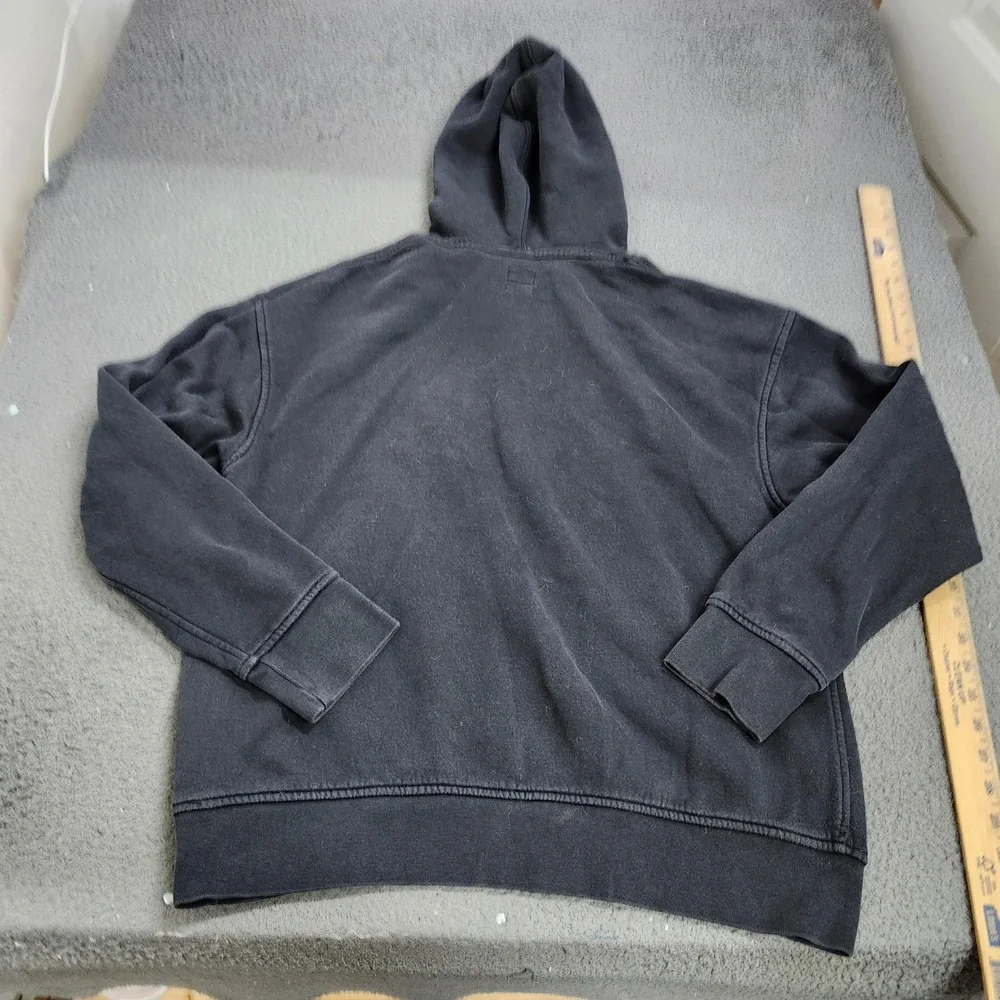 Levis Mens Relaxed Fit Logo Hoodie Faded Black Sweatshirt Medium 15331